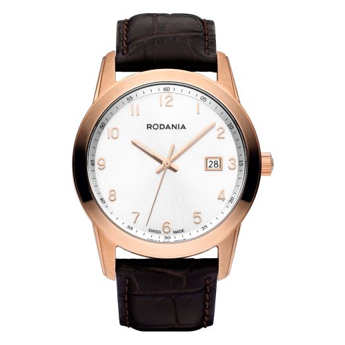 RODANIA Celso Swiss Quartz Brown Leather Strap 2510433