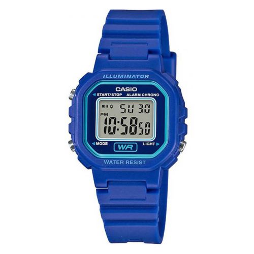 Ψηφιακό Ρολόι Casio Standard με Μπλε Λουράκι Ρητίνης LA-20WH-2AEF