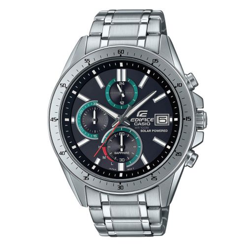 Αντρικό Ρολόι Casio Edifice Ηλιακό με Μπρασελέ από Ανοξείδωτο Ατσάλι EFS-S51D-1BVUEF