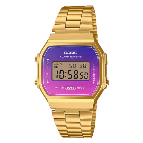 Γυναικείο Ρολόι Casio Iconic Vintage με Μπρασελέ απο Ανοξείδωτο Ατσάλι A168WERG-2AEF