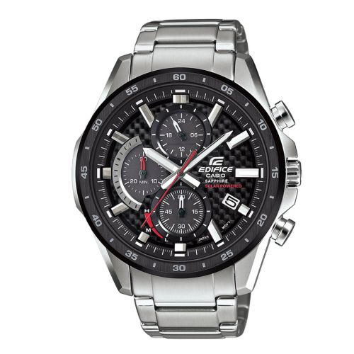 Αντρικό Ρολόι Casio Edifice Chronograph Ηλιακό με Μπρασελέ από Ανοξείδωτο Ατσάλι EFS-S540DB-1AUEF