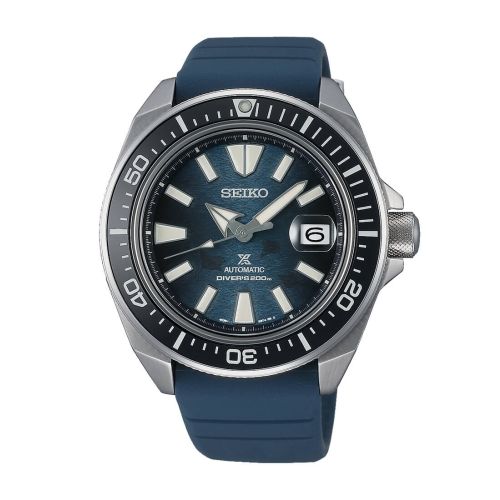 Ρολόι Seiko Prospex Save the Ocean King Samurai Automatic με Λουράκι από Σιλικόνη SRPF79K1