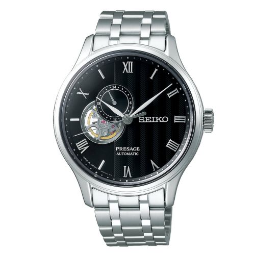 Αντρικό Ρολόι Seiko Presage Zen Garden Αυτόματο με Μπρασελέ από Ανοξείδωτο Ατσάλι SSA377J1