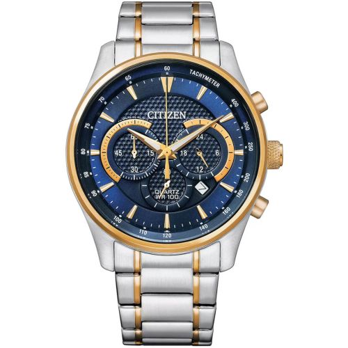 Citizen Ρολόι Two Tone Chronograph με Μπρασελέ από Ανοξείδωτο Ατσάλι AN8194-51L