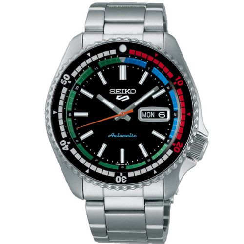 Ρολόι Seiko 5 Sports The 'New Regatta Timer' Retro Colour Collection Αυτόματο με Μπρασελέ απο Ανοξείδωτο Ατσάλι SRPK13K1