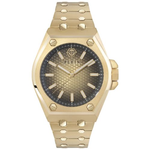 Ρολόι Philipp Plein Extreme Gold από Ανοξείδωτο Ατσάλι με Μπρασελέ PWPMA0324