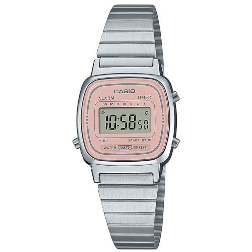 Ρολόι Casio Vintage με Μπρασελέ απο Ανοξείδωτο Ατσάλι LA-670WEA-4A2EF