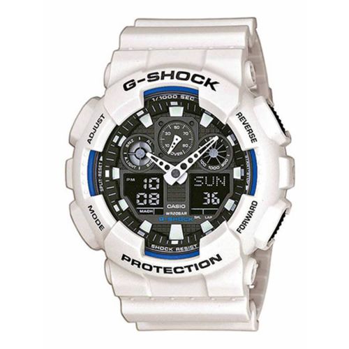 Ρολόι Casio G-Shock Quartz με Μαύρο Λουράκι από Καουτσούκ GA-100Β-7AER