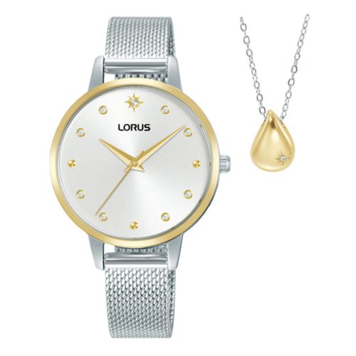 Γυναικείο Ρολόι Lorus Women Set από Ανοξείδωτο Ατσάλι RG286XX9