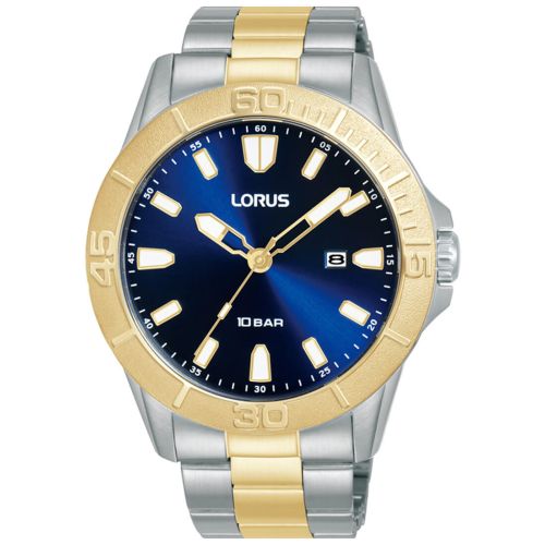 Ανδρικό Ρολόι Lorus Sports Two Tone με Μπρασελέ από Ανοξείδωτο Ατσάλι RH946QX9