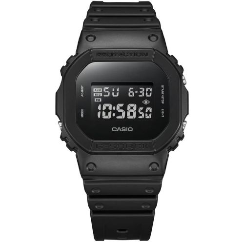 Ψηφιακό Ρολόι Casio G-Shock με Μαύρο Λουράκι από Καουτσούκ DW-5600UBB-1ER