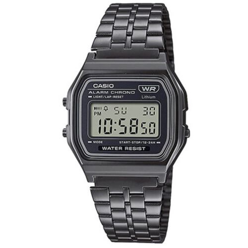 Ρολόι Casio Iconic Vintage με Μπρασελέ απο Ανοξείδωτο Ατσάλι A158WETB-1AEF