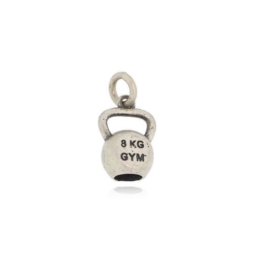 Μενταγιόν Αλτήρας Βαράκι Kettlebell από Ασήμι 925 043478