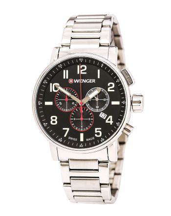 Ρολόι Wenger Attitude Chrono Quartz από Ανοξείδωτο Ατσάλι 01.0343.105