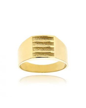 Δαχτυλίδι Ανδρικό Val΄Oro από Κίτρινο Χρυσό Κ14 035200