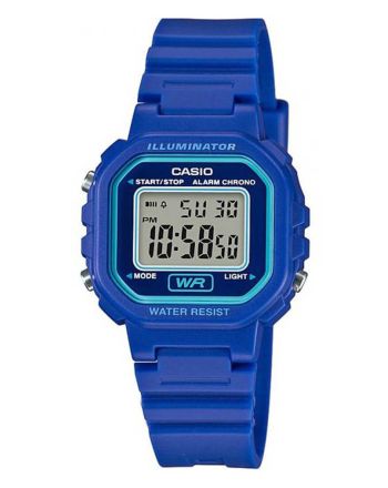 Ψηφιακό Ρολόι Casio Standard με Μπλε Λουράκι Ρητίνης LA-20WH-2AEF