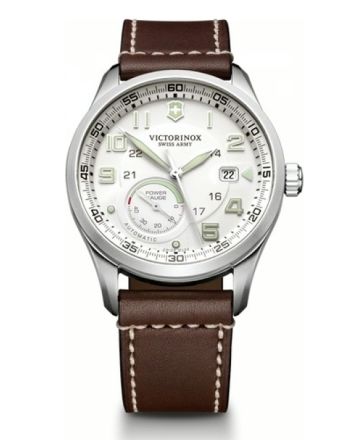 Ανδρικό Ρολόι Victorinox AIRBOSS με Καφέ Δερμάτινο Λουράκι 241576