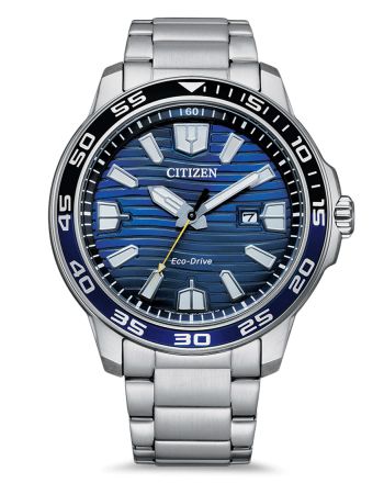 Ανδρικό Ρολόι Citizen Eco Drive με Μπρασελέ από Ανοξείδωτο Ατσάλι AW1525-81L