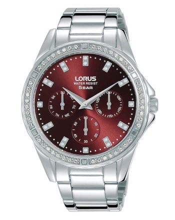 Γυναικείο Ρολόι Lorus Classic Quartz από Aνοξείδωτο Aτσάλι με Κρύσταλλα RP639DX9