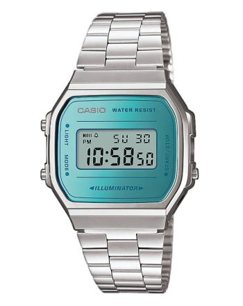 Ρολόι Casio Iconic Vintage με Μπρασελέ απο Ανοξείδωτο Ατσάλι A168WEM-2EF