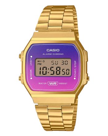 Γυναικείο Ρολόι Casio Iconic Vintage με Μπρασελέ απο Ανοξείδωτο Ατσάλι A168WERG-2AEF