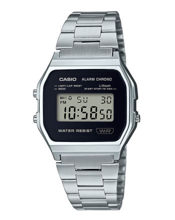 Ρολόι Casio Iconic Vintage με Μπρασελέ απο Ανοξείδωτο Ατσάλι A158WEA-1EF