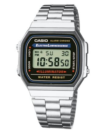 Ρολόι Casio Iconic με Μπρασελέ απο Ανοξείδωτο Ατσάλι A168WA-1ΥES