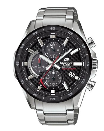 Αντρικό Ρολόι Casio Edifice Chronograph Ηλιακό με Μπρασελέ από Ανοξείδωτο Ατσάλι EFS-S540DB-1AUEF