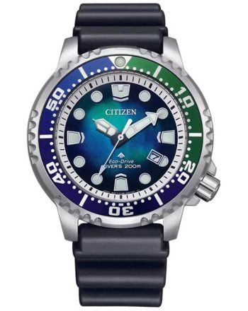 Ανδρικό Ρολόι Citizen Promaster Eco Drive Diver με Λουράκι από Καουτσούκ BN0166-01L