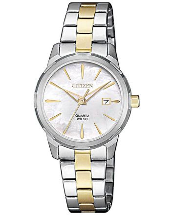 Γυναικείο Ρολόι Citizen Elegance Two Tone με Μπρασελέ απο Ανοξείδωτο Ατσάλι EU6074-51D