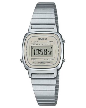 Ρολόι Casio Vintage με Μπρασελέ απο Ανοξείδωτο Ατσάλι LA-670WEA-8AEF