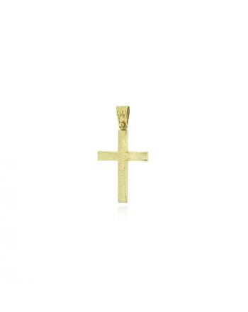 Σταυρός Βάπτισης από Κίτρινο Χρυσό Κ14 042295