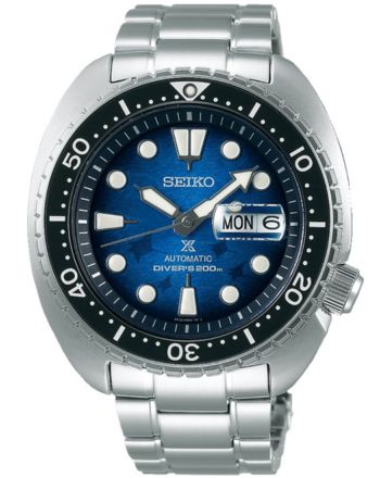 Ρολόι Seiko Prospex "Turtle" Save The Ocean Αυτόματο με Μπρασελέ απο Ανοξείδωτο Ατσάλι SRPE39K1F