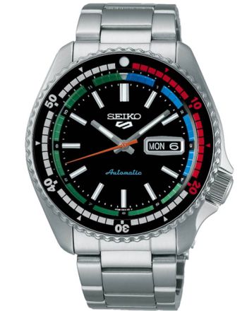 Ρολόι Seiko 5 Sports The 'New Regatta Timer' Retro Colour Collection Αυτόματο με Μπρασελέ απο Ανοξείδωτο Ατσάλι SRPK13K1