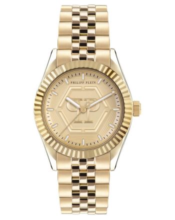 Ρολόι Philipp Plein Superlative Gold από Ανοξείδωτο Ατσάλι με Μπρασελέ PW2BA0523