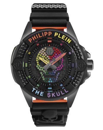 Ρολόι Philipp Plein The Skull από Ανοξείδωτο Ατσάλι με Λουράκι Σιλικόνης και Πέτρες PWAAA1121