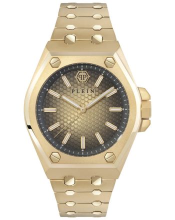 Ρολόι Philipp Plein Extreme Gold από Ανοξείδωτο Ατσάλι με Μπρασελέ PWPMA0324