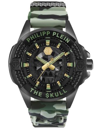 Ρολόι Philipp Plein The Skull από Ανοξείδωτο Ατσάλι με Λουράκι Σιλικόνης PWAAA0821