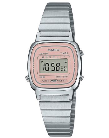 Ρολόι Casio Vintage με Μπρασελέ απο Ανοξείδωτο Ατσάλι LA-670WEA-4A2EF