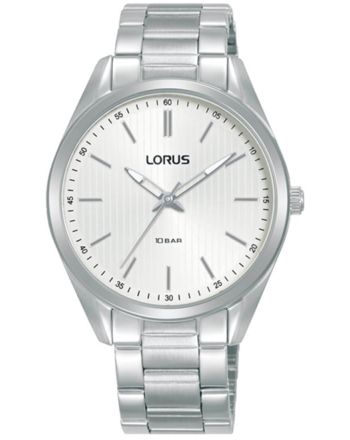 Γυναικείο Ρολόι Lorus Sports White Sunray Dial από Ανοξείδωτο Ατσάλι RG211WX9