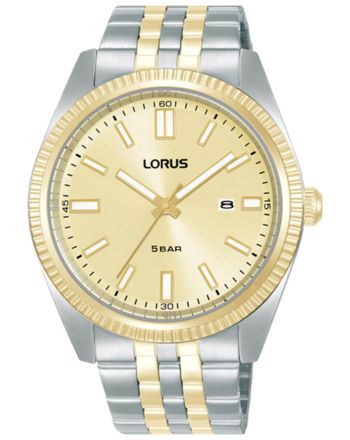 Ανδρικό Ρολόι Lorus Classic Two Tone με Μπρασελέ από Ανοξείδωτο Ατσάλι RH972QX9